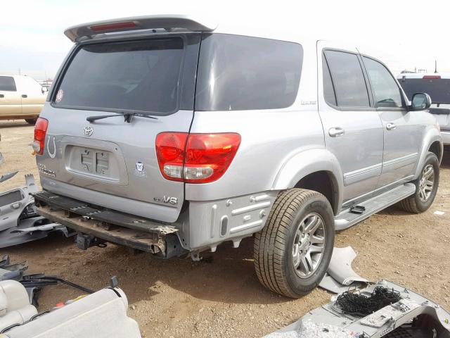 5TDZT38A07S297596 - 2007 TOYOTA SEQUOIA LI GRAY photo 4