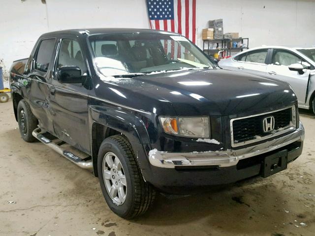 2HJYK16496H547555 - 2006 HONDA RIDGELINE BLACK photo 1