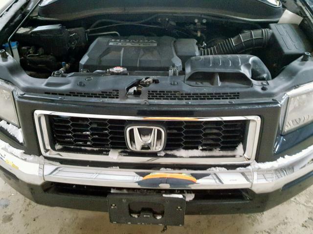 2HJYK16496H547555 - 2006 HONDA RIDGELINE BLACK photo 7