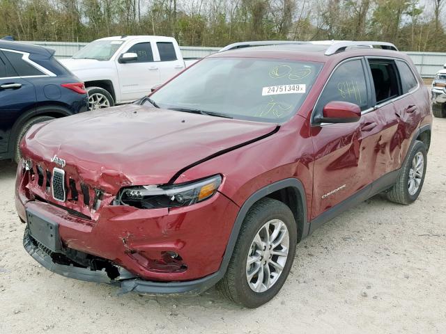 1C4PJLLX3KD170838 - 2019 JEEP CHEROKEE L RED photo 2