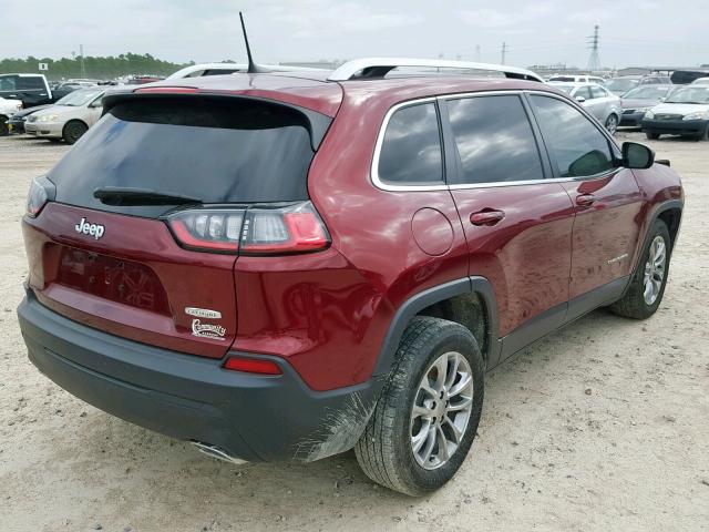 1C4PJLLX3KD170838 - 2019 JEEP CHEROKEE L RED photo 4