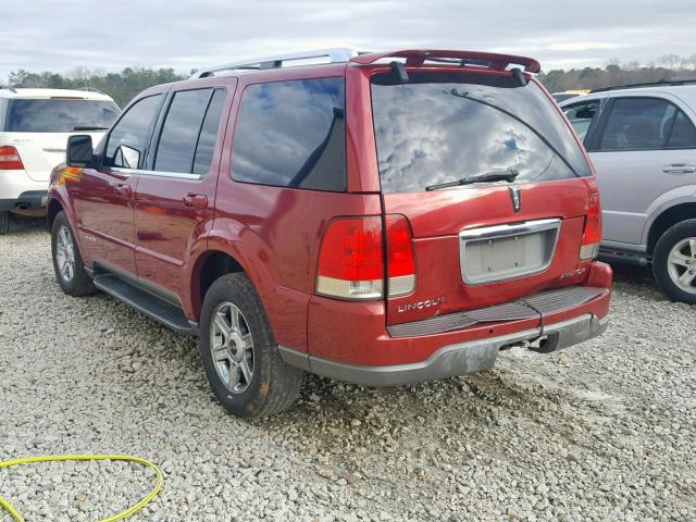 5LMEU68H64ZJ03070 - 2004 LINCOLN AVIATOR 栗色 照片 3