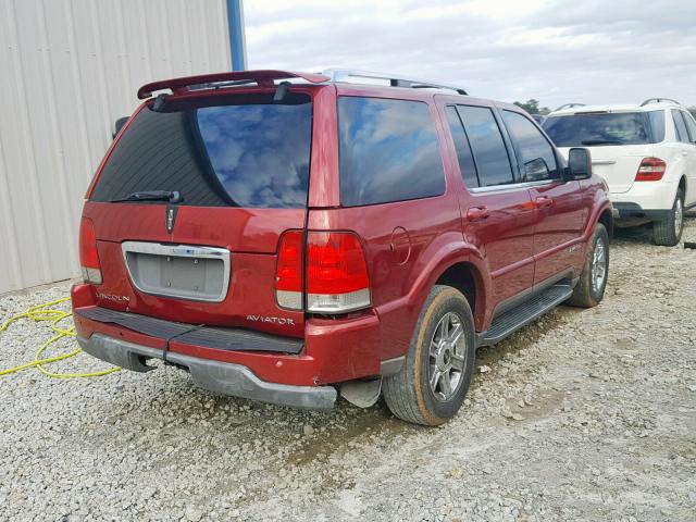 5LMEU68H64ZJ03070 - 2004 LINCOLN AVIATOR 栗色 照片 4