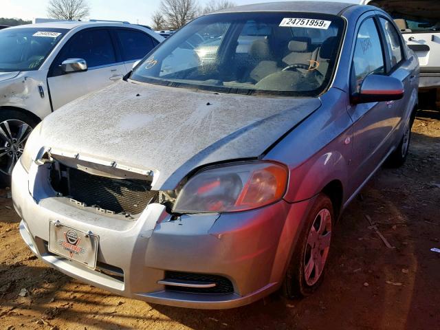 KL1TD56618B052173 - 2008 CHEVROLET AVEO BASE ვერცხლისფერი ფოტო 2