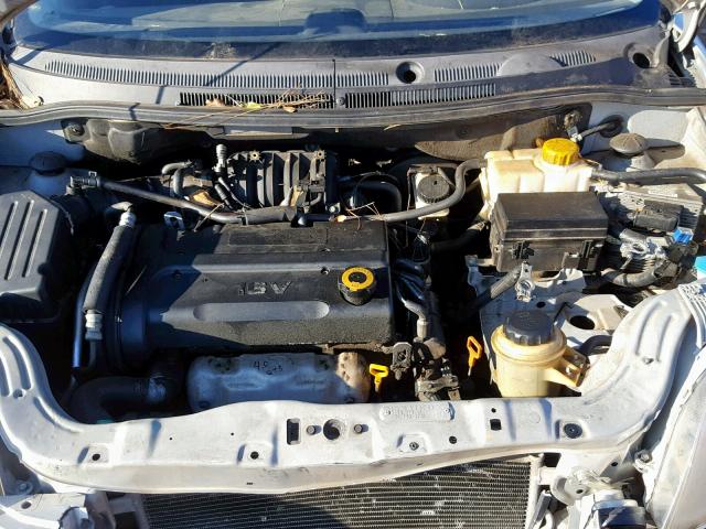 KL1TD56618B052173 - 2008 CHEVROLET AVEO BASE ვერცხლისფერი ფოტო 7