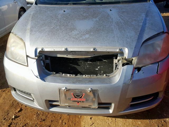 KL1TD56618B052173 - 2008 CHEVROLET AVEO BASE ვერცხლისფერი ფოტო 9