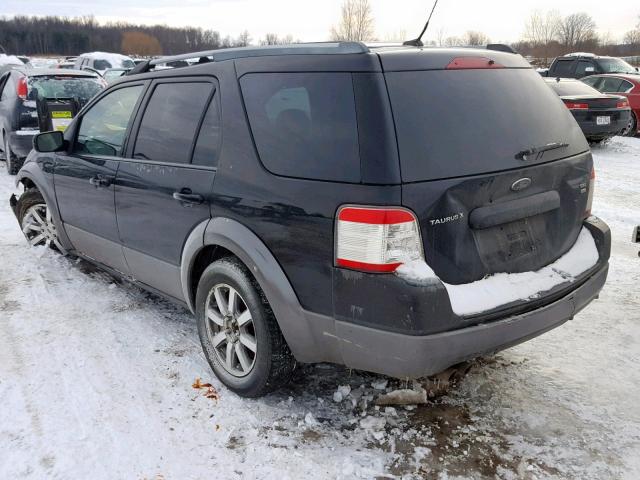 1FMDK05W88GA11223 - 2008 FORD TAURUS X S BLACK photo 3