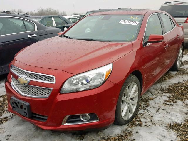 1G11H5SA9DF289522 - 2013 CHEVROLET MALIBU LTZ RED photo 2