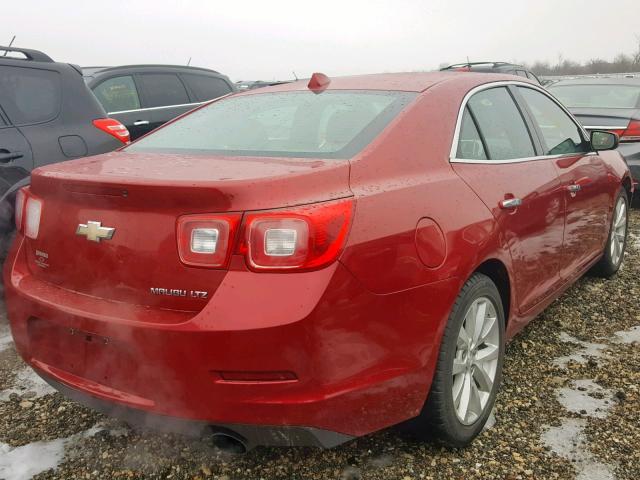 1G11H5SA9DF289522 - 2013 CHEVROLET MALIBU LTZ RED photo 4