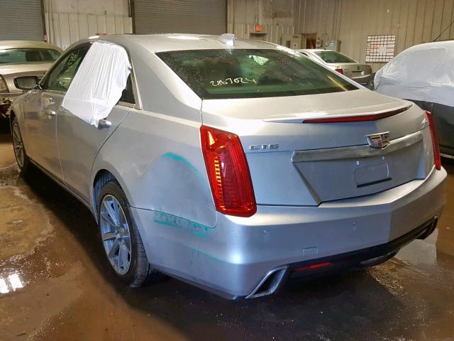 1G6AR5SS1K0109983 - 2019 CADILLAC CTS LUXURY SILVER photo 3