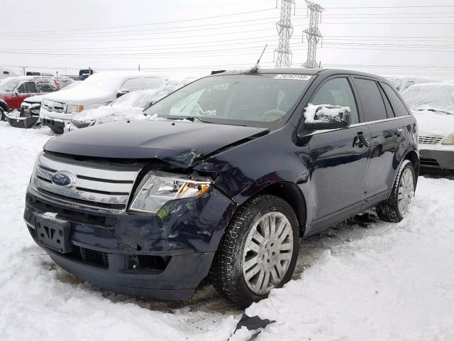 2FMDK3KC2ABA76335 - 2010 FORD EDGE LIMIT BLUE photo 2