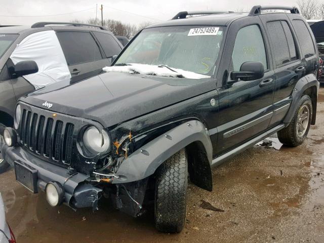 1J8GL38K66W180810 - 2006 JEEP LIBERTY RE BLACK photo 2