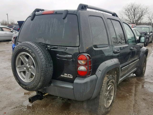 1J8GL38K66W180810 - 2006 JEEP LIBERTY RE BLACK photo 4