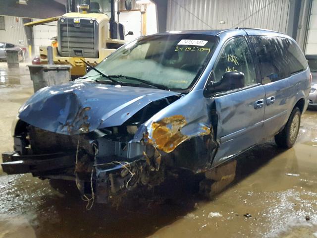 2A4GP44R07R353116 - 2007 CHRYSLER TOWN & COU BLUE photo 2