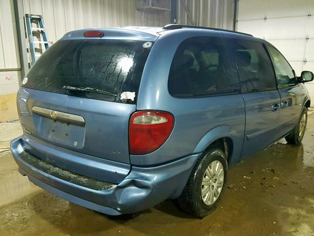 2A4GP44R07R353116 - 2007 CHRYSLER TOWN & COU BLUE photo 4