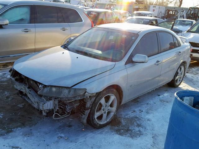 1YVHP84D355M42172 - 2005 MAZDA 6 S SILVER photo 2