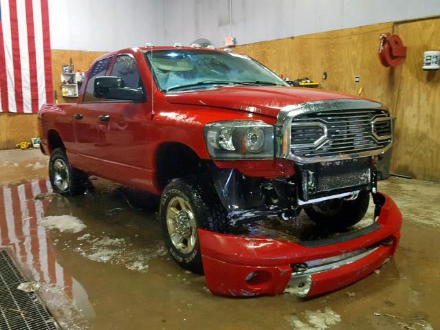 3D7KS28A28G176797 - 2008 DODGE RAM 2500 S RED photo 1