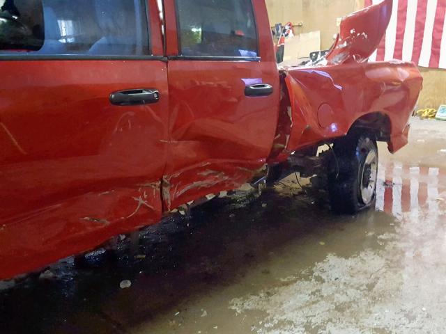 3D7KS28A28G176797 - 2008 DODGE RAM 2500 S RED photo 9