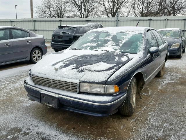 1G1BN53E7PW156454 - 1993 CHEVROLET CAPRICE CL BLUE photo 2