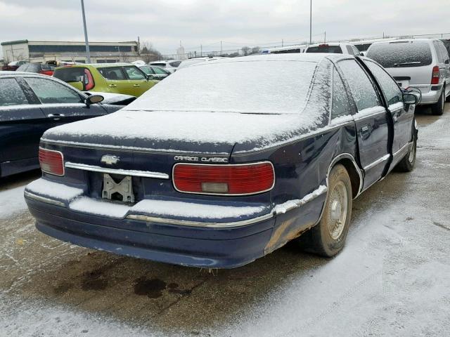 1G1BN53E7PW156454 - 1993 CHEVROLET CAPRICE CL BLUE photo 4