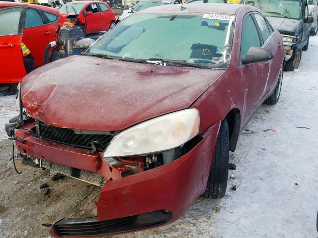 1G2ZH57N994101823 - 2009 PONTIAC G6 GT RED photo 2