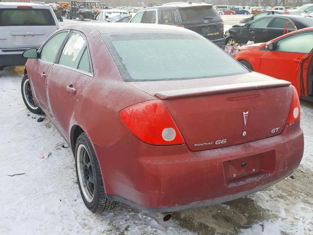 1G2ZH57N994101823 - 2009 PONTIAC G6 GT RED photo 3