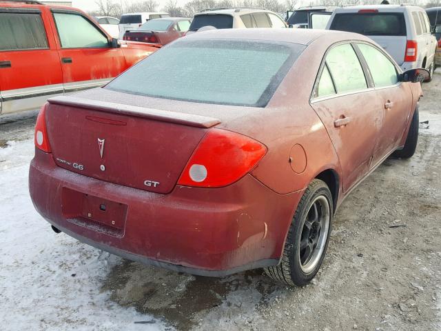 1G2ZH57N994101823 - 2009 PONTIAC G6 GT RED photo 4