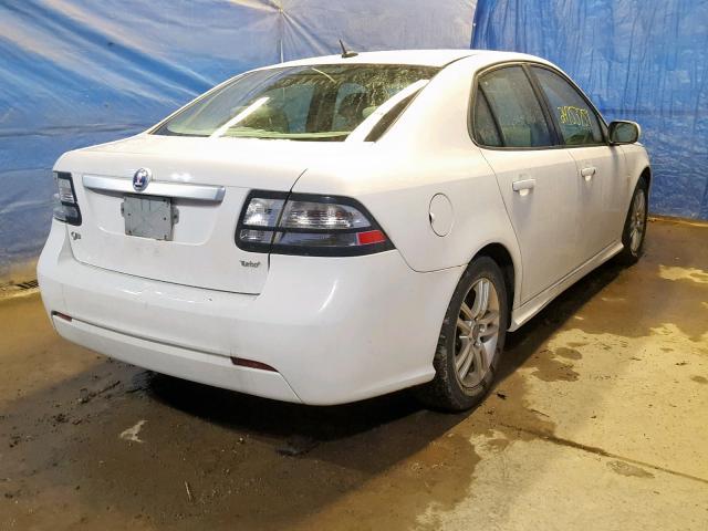 YS3FA4CY4B1304079 - 2011 SAAB 9-3 2.0T WHITE photo 4