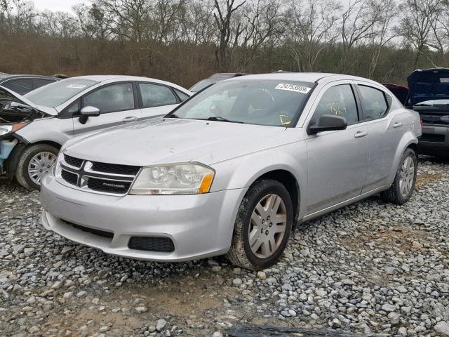 1B3BD4FB0BN579396 - 2011 DODGE AVENGER EX SILVER photo 2