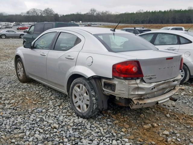 1B3BD4FB0BN579396 - 2011 DODGE AVENGER EX SILVER photo 3