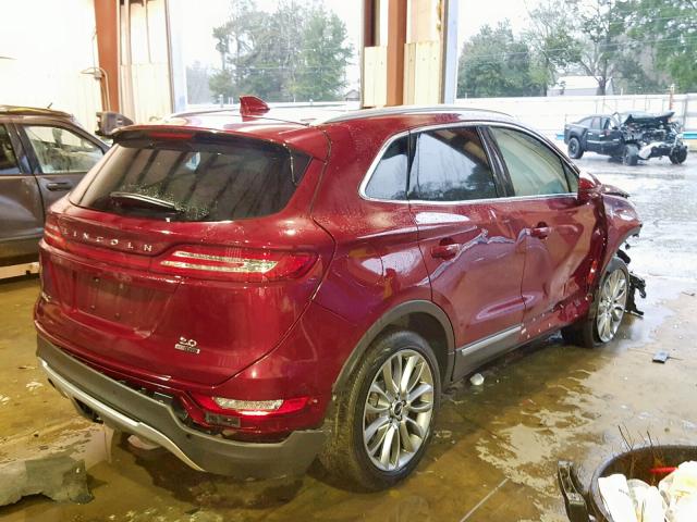 5LMCJ3C97GUJ27801 - 2016 LINCOLN MKC RESERV MAROON photo 4