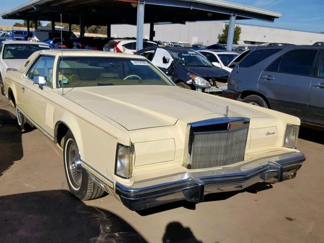 9Y89S719101 - 1979 LINCOLN CONTINENTL YELLOW photo 1