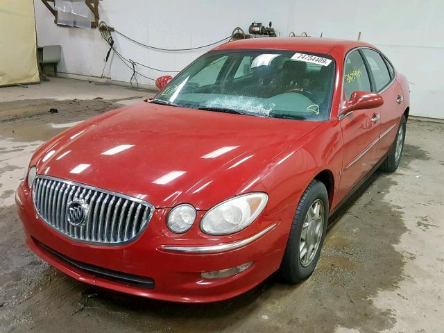 2G4WC582281170893 - 2008 BUICK LACROSSE C RED photo 2