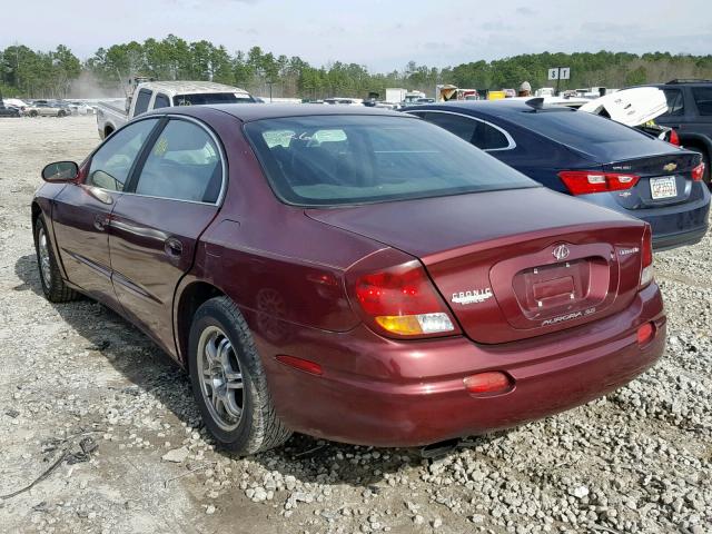 1G3GR64H114122612 - 2001 OLDSMOBILE AURORA BURGUNDY photo 3