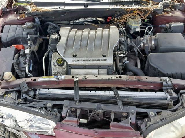 1G3GR64H114122612 - 2001 OLDSMOBILE AURORA BURGUNDY photo 7