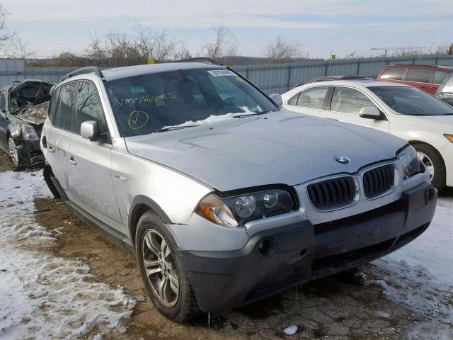 WBXPA934X4WA61685 - 2004 BMW X3 3.0I SILVER photo 1