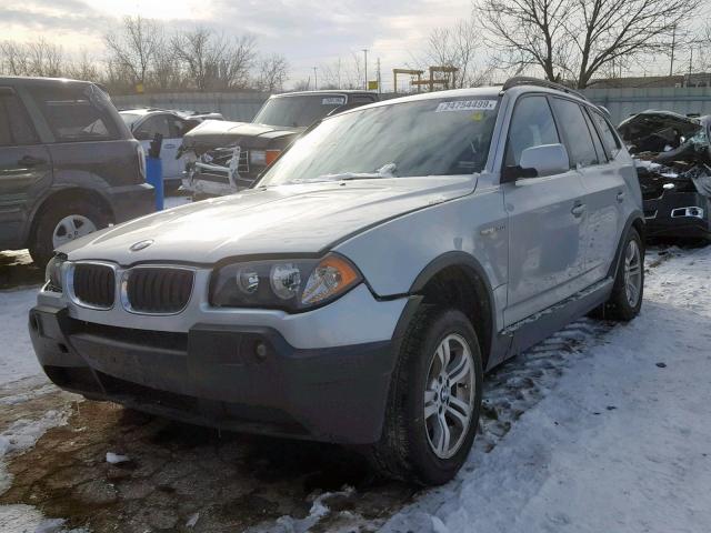 WBXPA934X4WA61685 - 2004 BMW X3 3.0I SILVER photo 2