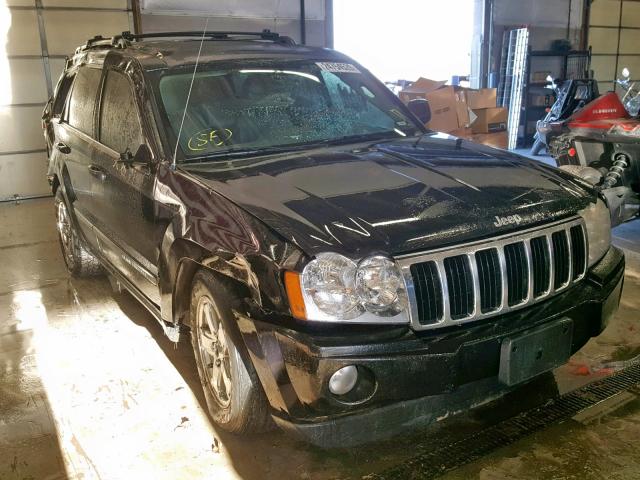 1J8HR58285C553554 - 2005 JEEP GRAND CHER BLACK photo 1