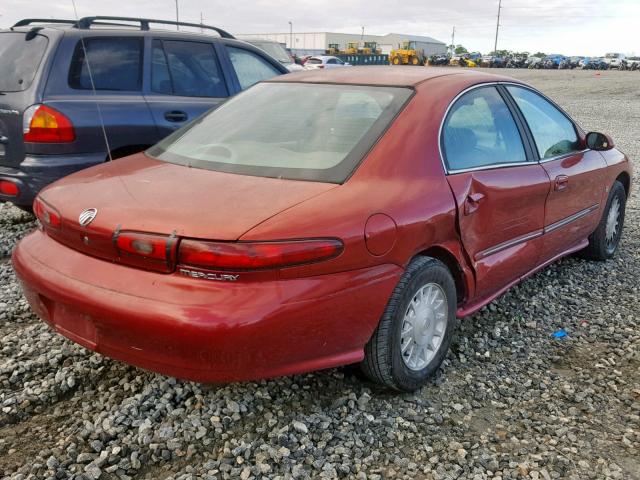 1MEFM53S8XA627461 - 1999 MERCURY SABLE LS RED photo 4