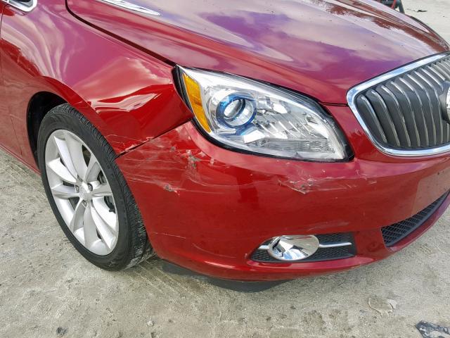 1G4PR5SKXG4118331 - 2016 BUICK VERANO CON RED photo 10