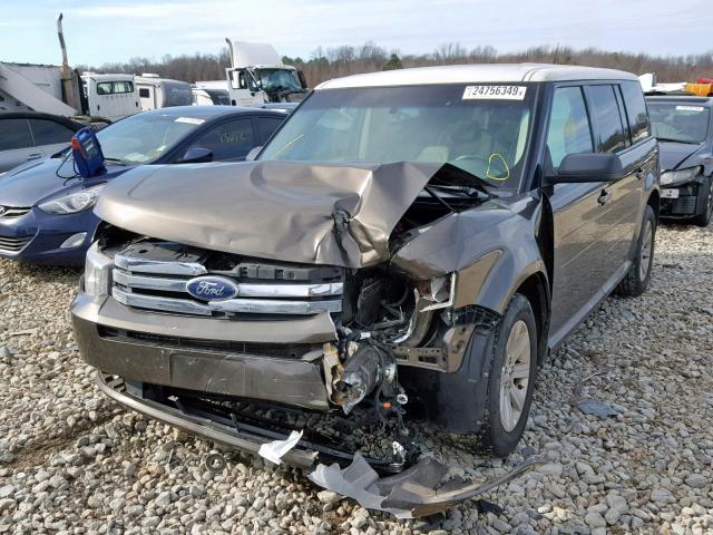 2FMGK5BC1BBD23676 - 2011 FORD FLEX SE BLACK photo 2