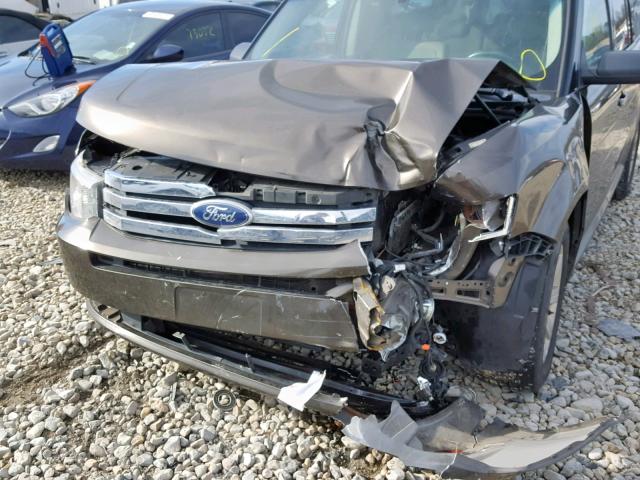 2FMGK5BC1BBD23676 - 2011 FORD FLEX SE BLACK photo 9