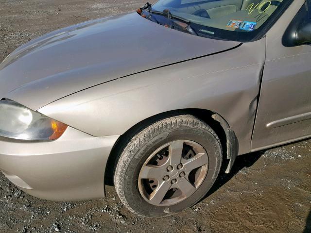 1G1JF52F647118321 - 2004 CHEVROLET CAVALIER L TAN photo 9