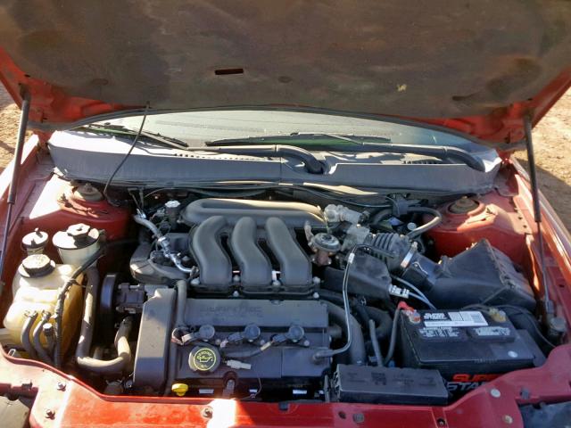 1FAFP56S5YA198131 - 2000 FORD TAURUS SEL RED photo 7