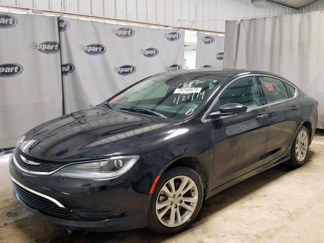 1C3CCCAB0FN616674 - 2015 CHRYSLER 200 LIMITE BLACK photo 2