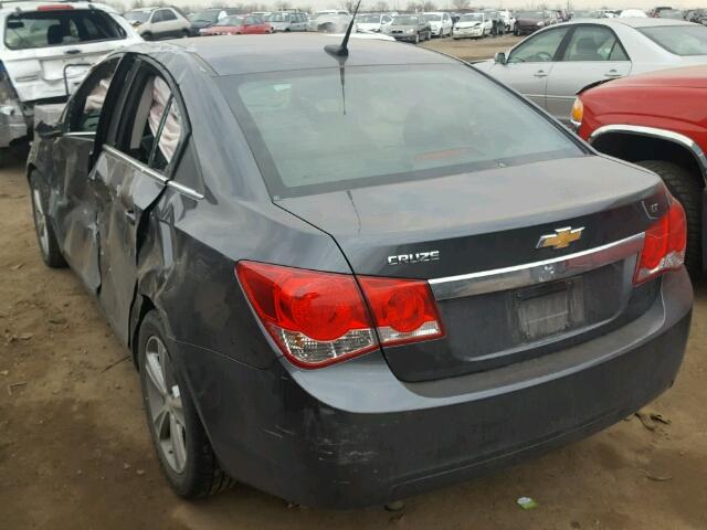 1G1PE5SB6D7146369 - 2013 CHEVROLET CRUZE CHARCOAL photo 3