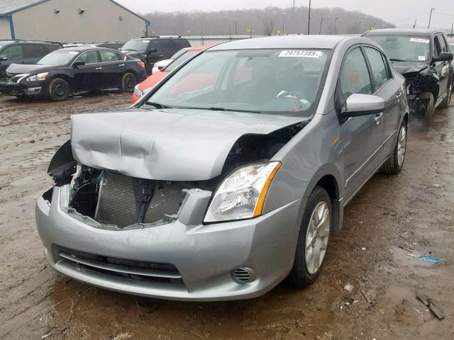 3N1AB6AP7CL609982 - 2012 NISSAN SENTRA 2.0 GRAY photo 2