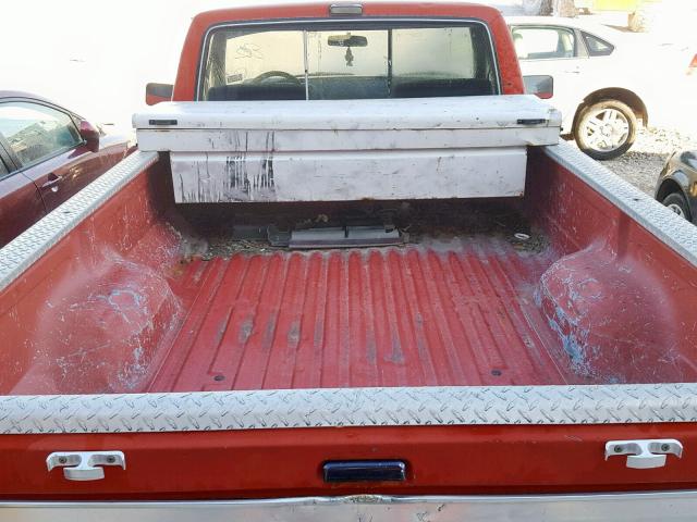 1FTHF25H1LLB35549 - 1990 FORD F250 RED photo 6