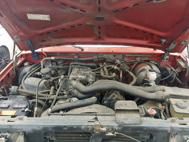 1FTHF25H1LLB35549 - 1990 FORD F250 RED photo 7