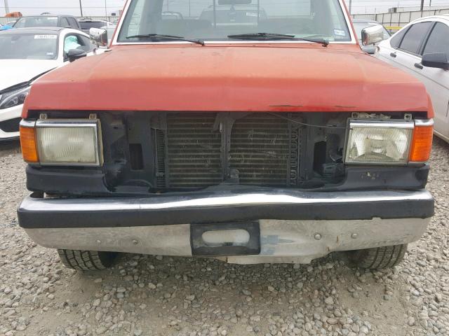 1FTHF25H1LLB35549 - 1990 FORD F250 RED photo 9